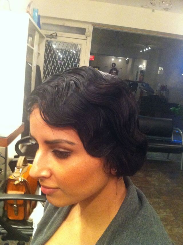 vintage pinup finger waves