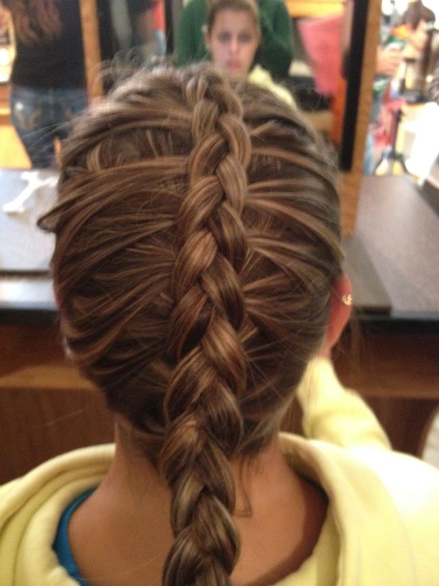visible French braid
