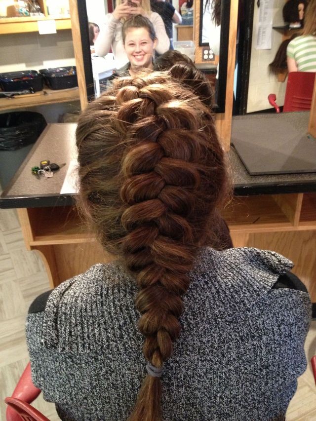 visible pancake braid