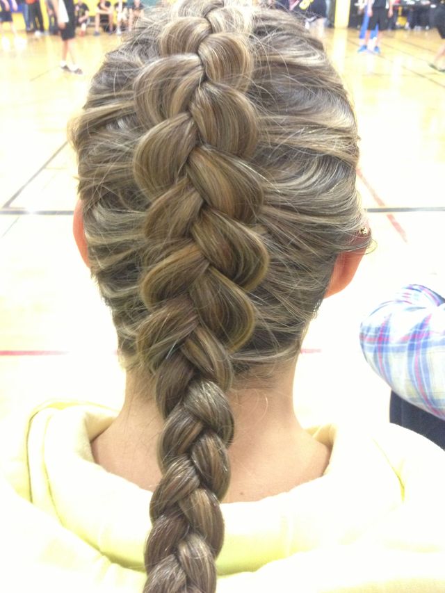 visible pancake braid