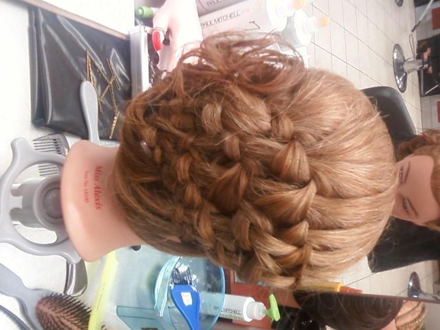 waterfall updo