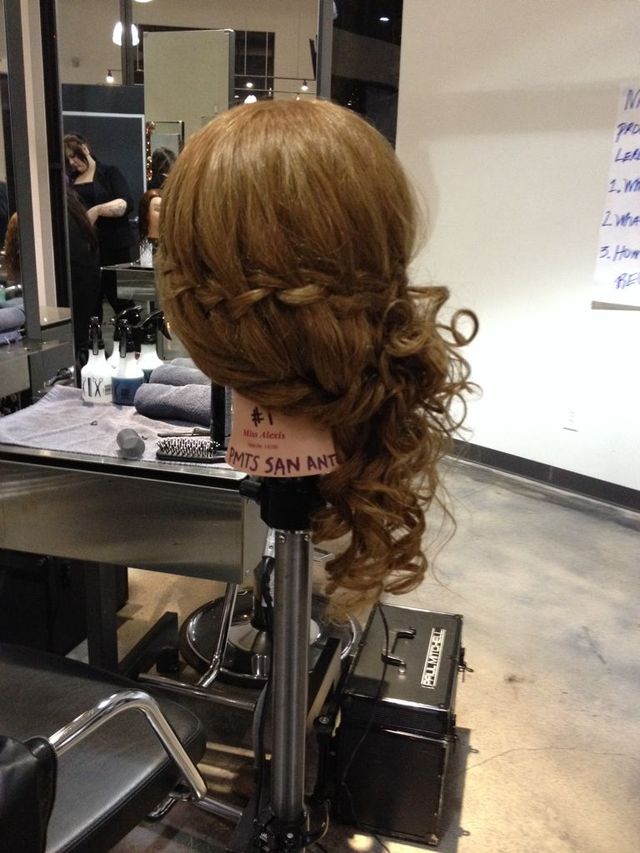waterfall updo