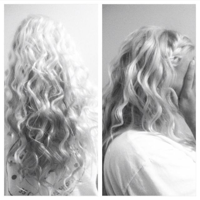 waves w/ French braid 