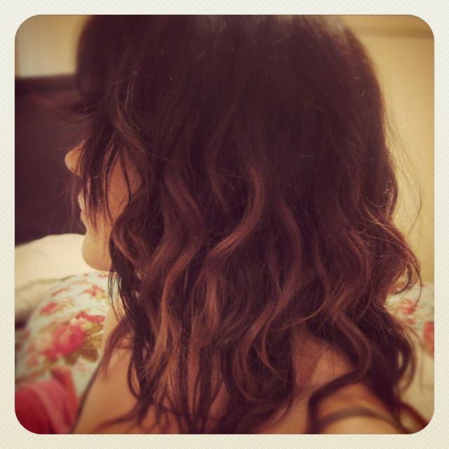 wavy balayage