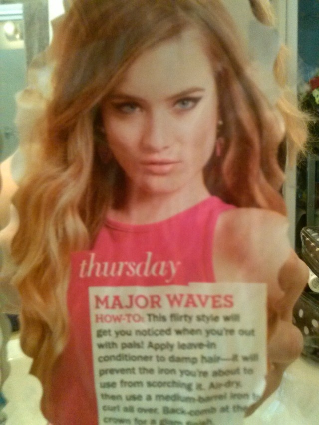 wavy down
