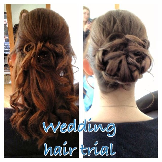 wedding hair trial