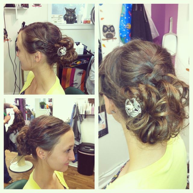 wedding updo bride