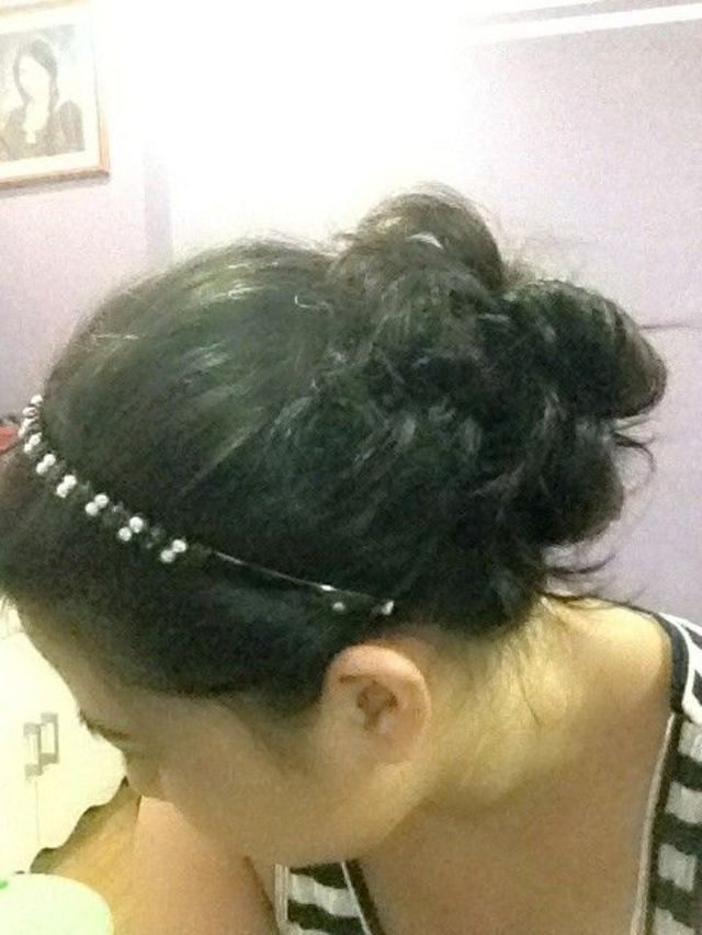 wet hair updo
