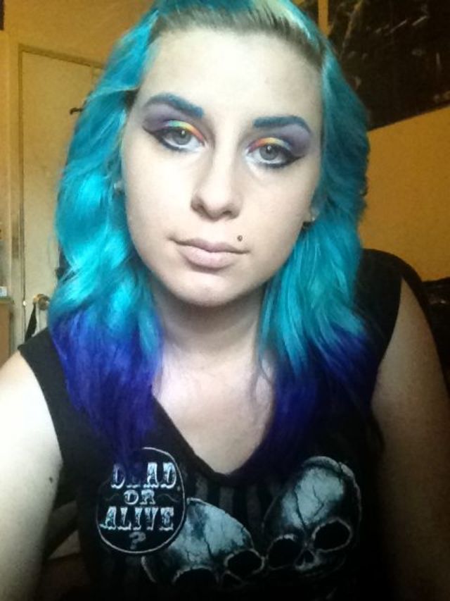 when I dip dyed my hair