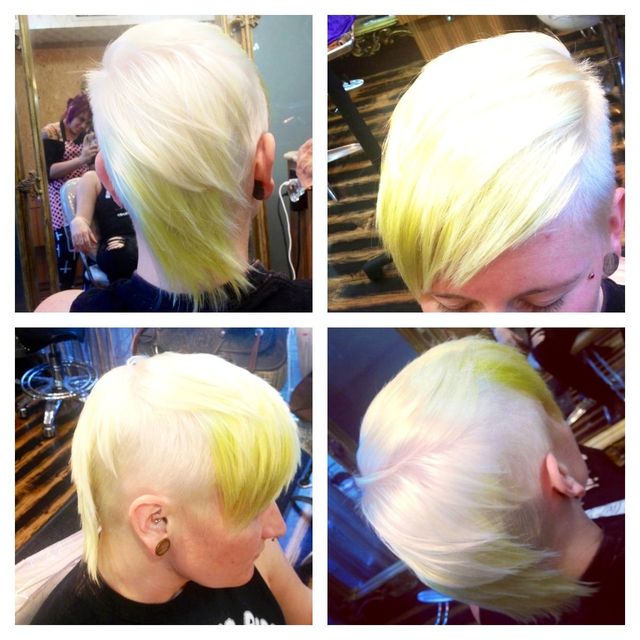 white &amp; yellow