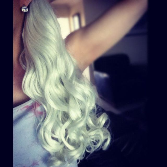 white curls :)