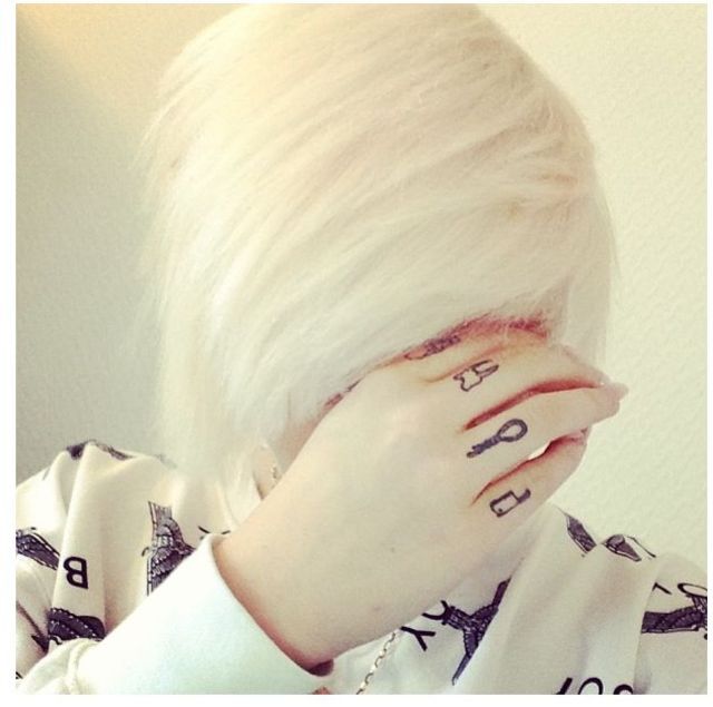 white hair