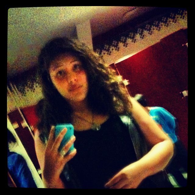 woman in black